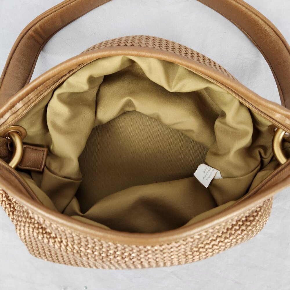 Mondani New York Handbag Woven Gold Tone Evening Formal Purse - Picture 5 of 12